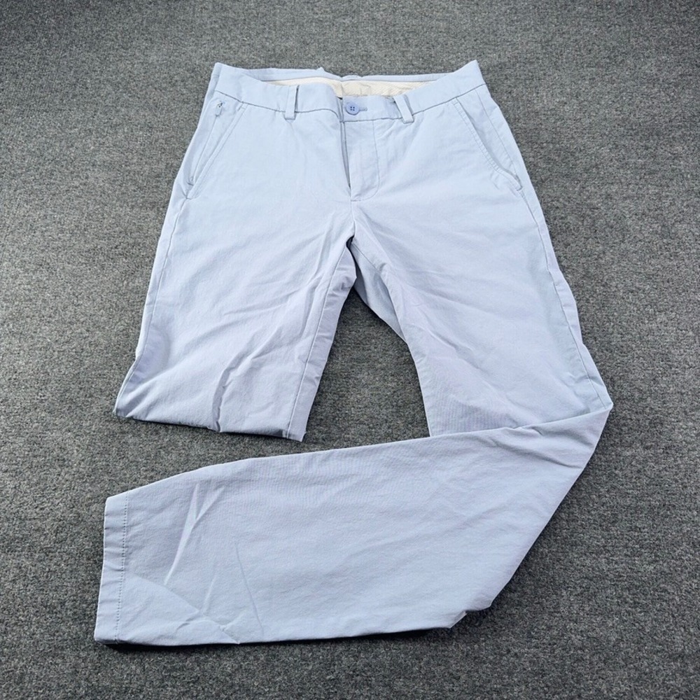 Vineyard Vines On-The-Go Pants Mens 28x32 Light Blue Chino Stretch Performance